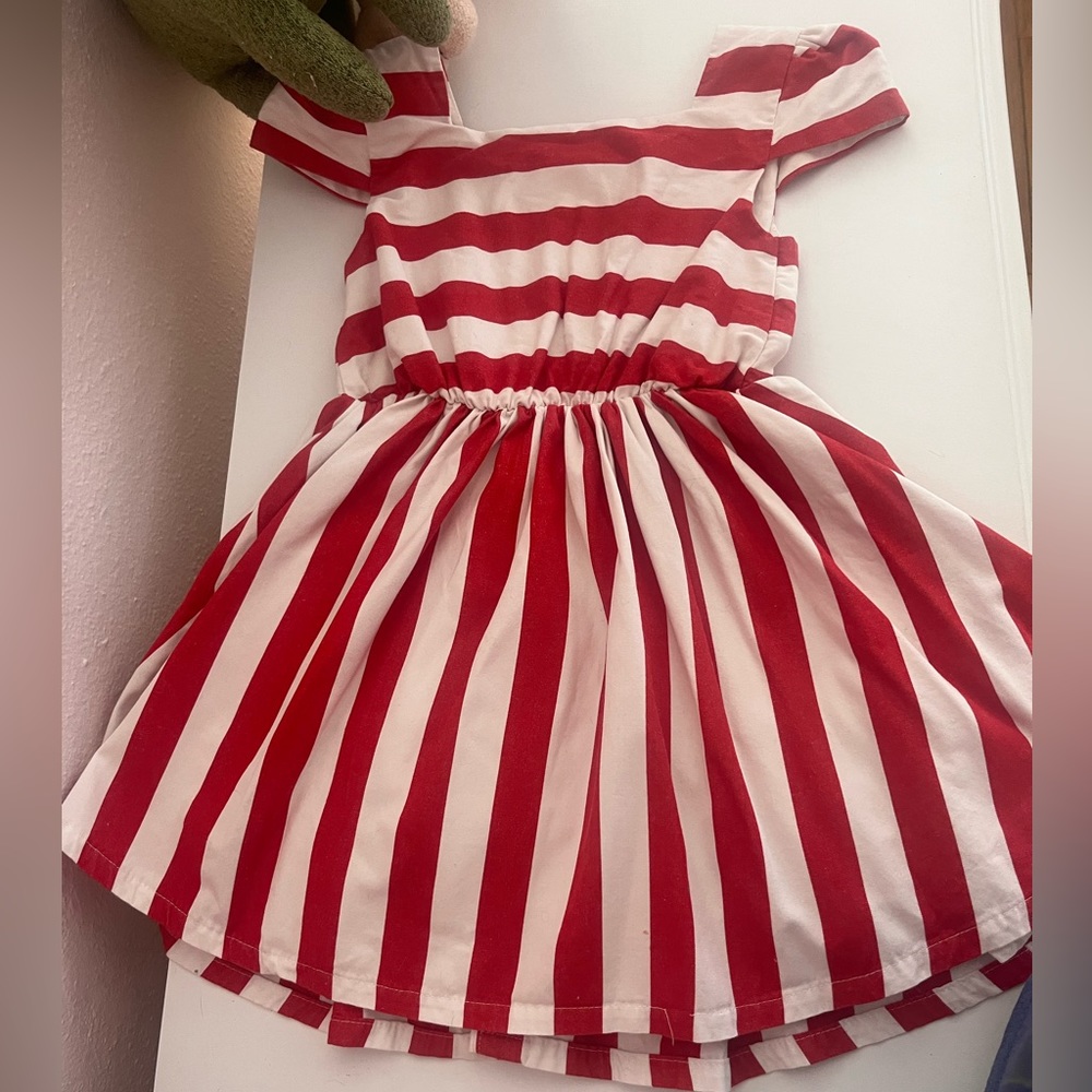 Disney’s Minnie Mouse Striped Dress for Girls - Picture 10 of 12